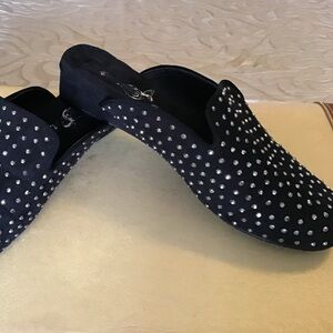 BOYCE JOAN, beautiful black studded mule’s, size 9.5M